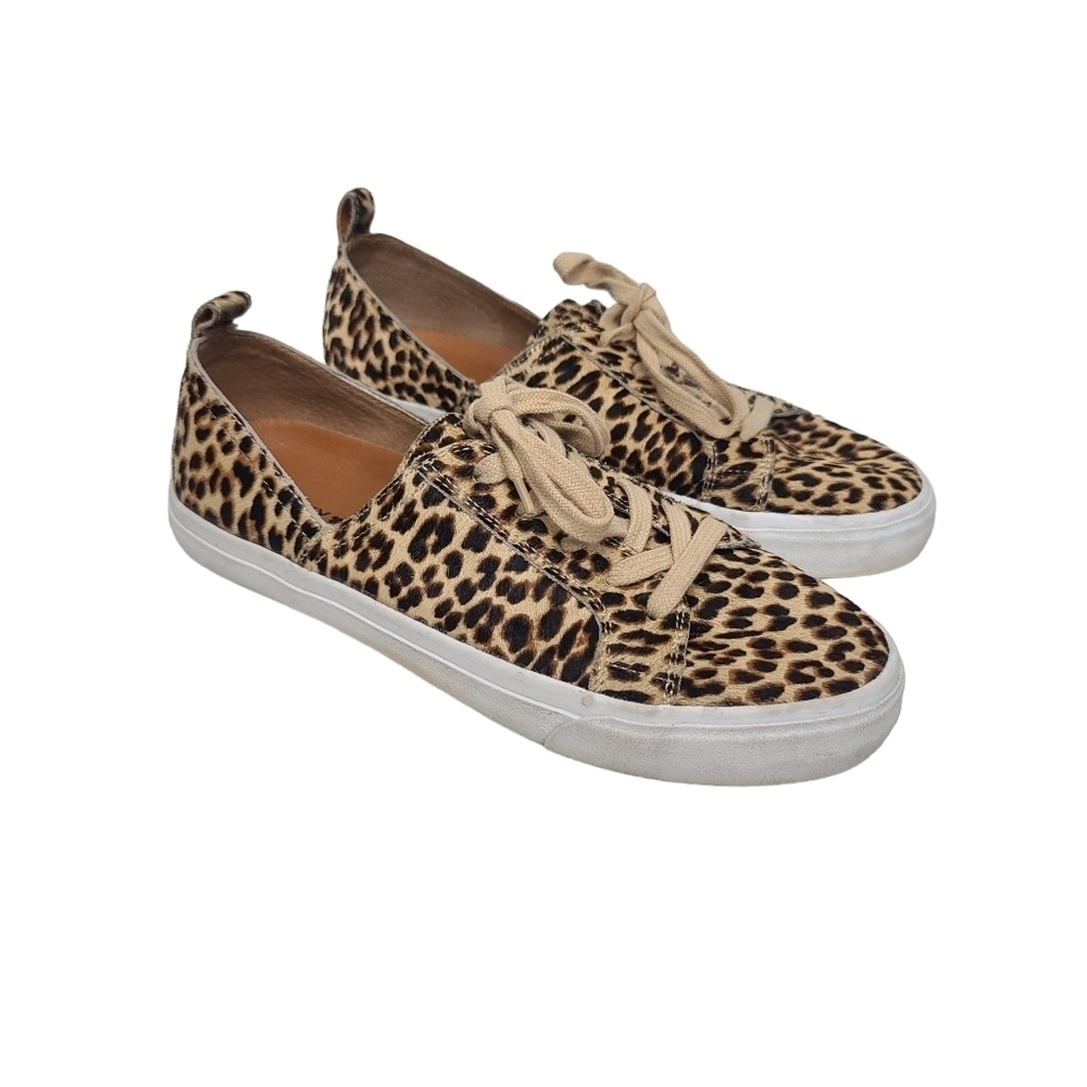 Lucky Brand Dansbey2 Animal Print Cow Hair Sneakers 9M
